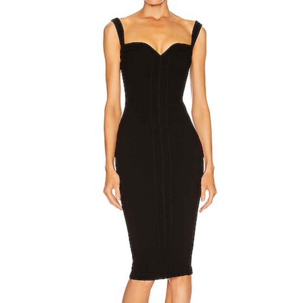 NWT Victoria Beckham Black Cami Fitted Dress, size 6